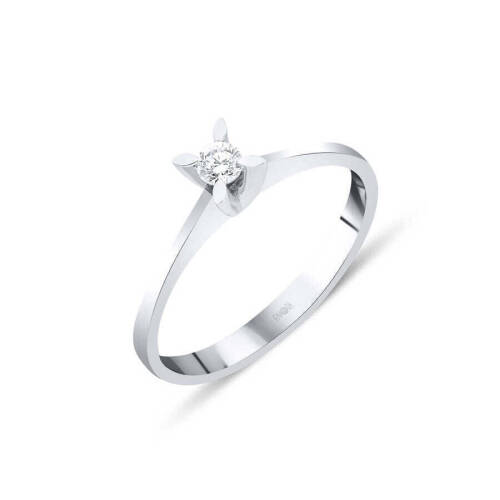 0,15 Karat Tektaş Pırlanta Yüzük - 