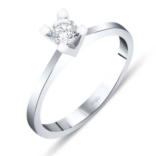 0,20 Karat Tektaş Pırlanta Yüzük D colour - 