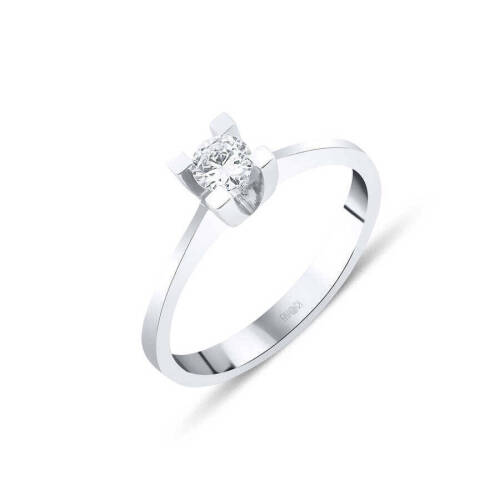 0,22 Karat Tektaş Pırlanta Yüzük - 