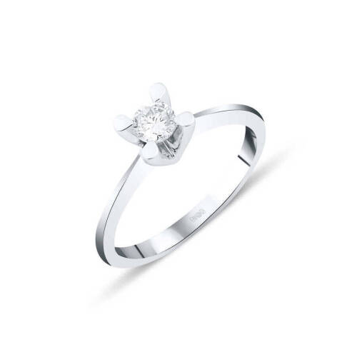 0,25 Karat Tektaş Pırlanta Yüzük D Colour - 