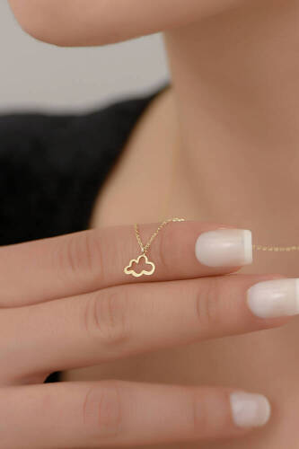 Altın Bulut Kolye - 