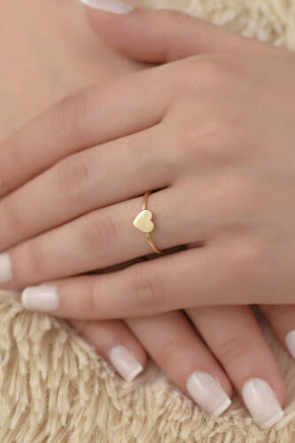 Altın Kalp Yüzük - 