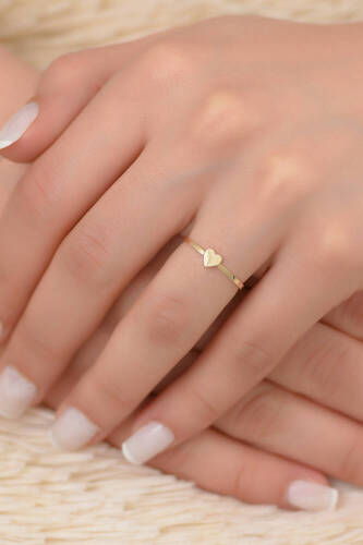 Altın Kalp Yüzük - 