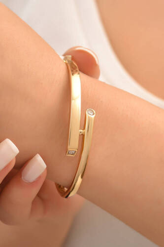 Cetaş Asimetrik Altın Kelepçe - 