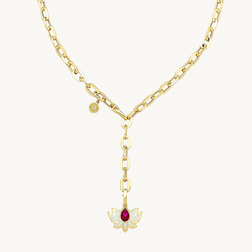 Cetaş Lotus Çiçeği Kolye - 