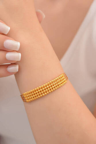 Dorika Dört Sıra Altın Kelepçe - 