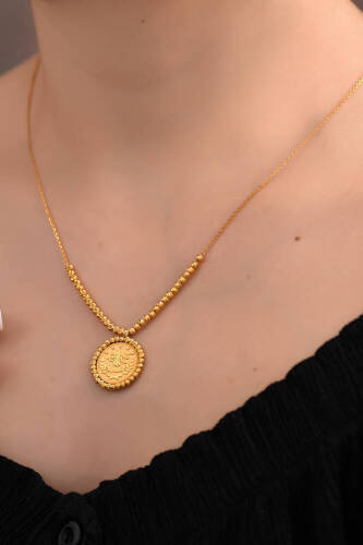 Dorika Toplu Tuğralı Kolye - 