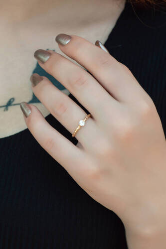 Dövme Kolu Altın Yüzük - 