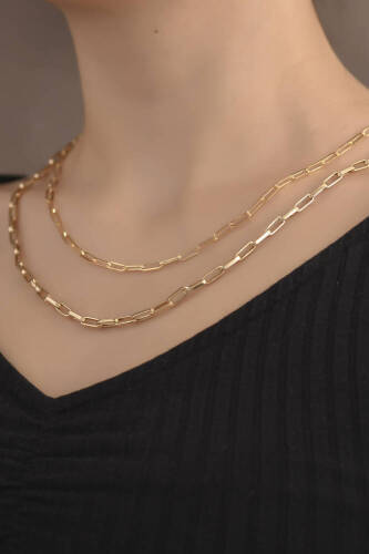 İnce Ataç Altın Zincir - 