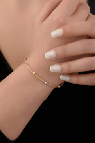 İtalyan Popcorn Altın Bileklik - 