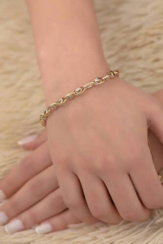 Kadın Altın Hallow Bileklik - 