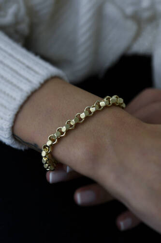 Kadın Altın Kesme Doç Bileklik - 