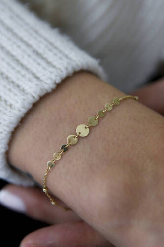 Kadın Altın Pul Bileklik - 