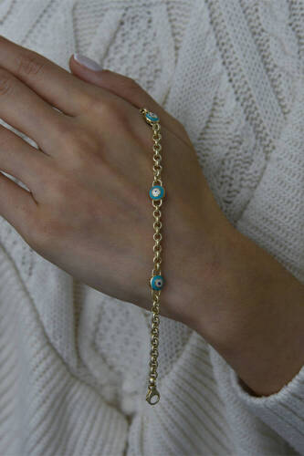 Kadın Cetaş Altın Fortuna Bileklik2 - 