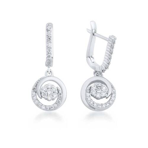 Miniset Pırlanta Küpe - 