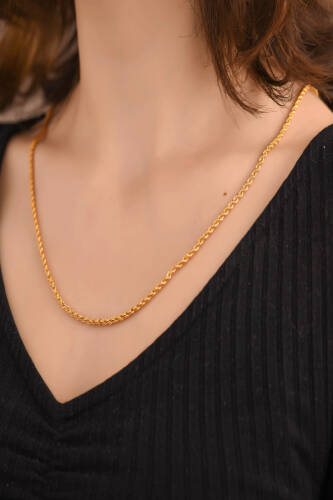 Orta Burgu Altın Zincir - 