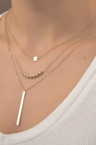 Portatif Üçlü Kombin Kolye - 