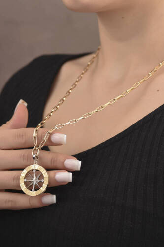 Pusula Altın Kolye - 