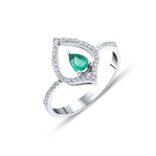 Renkli Pırlanta Yüzük - 