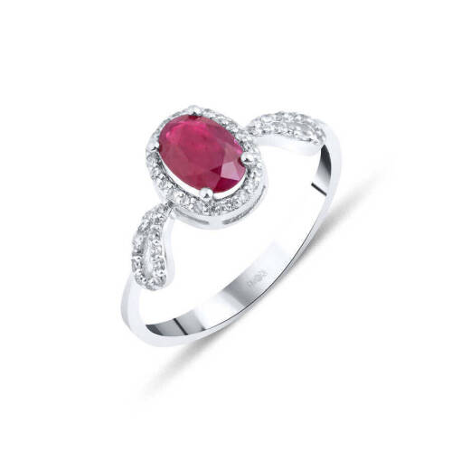 Renkli Pırlanta Yüzük - 