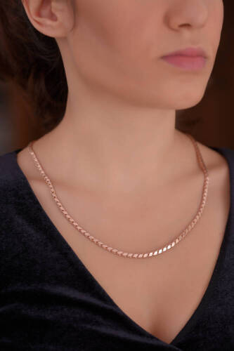 Rose Arpa Altın Zincir - 