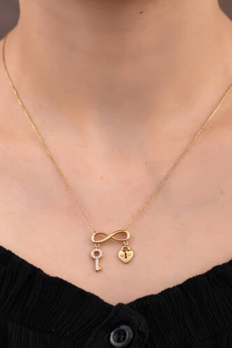 Sonsuzluklu Şans kolye - 