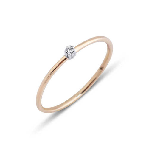 Taşlı Pırlanta Yüzük - 