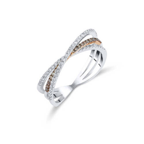 Taşlı Pırlanta Yüzük - 