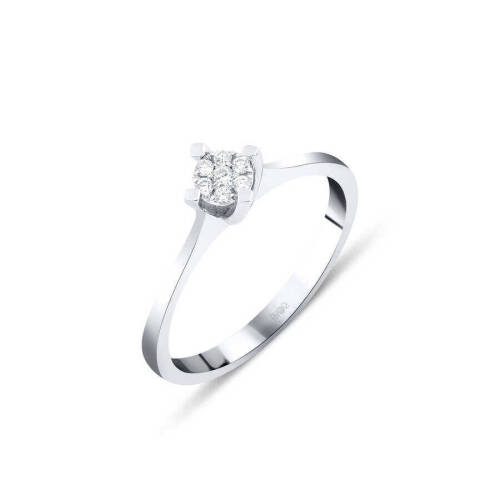 Taşlı Pırlanta Yüzük - 