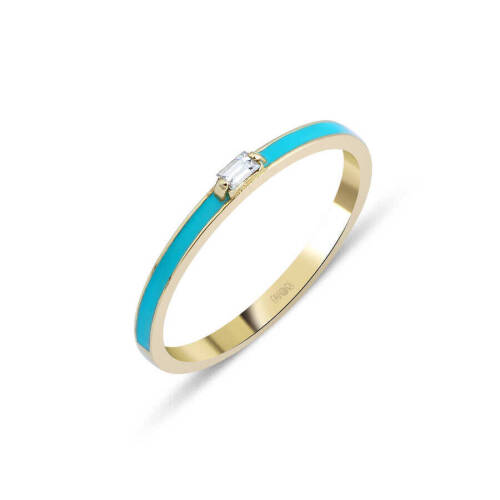 Taşlı Pırlanta Yüzük - 