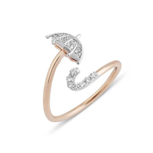 Taşlı Pırlanta Yüzük - 