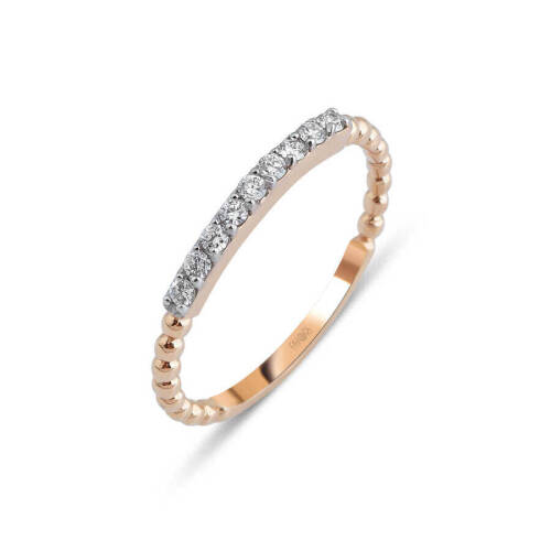 Taşlı Pırlanta Yüzük - 