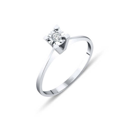 Taşlı Pırlanta Yüzük - 