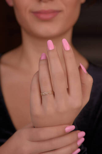 Taşsız Hasır Altın Yüzük - 