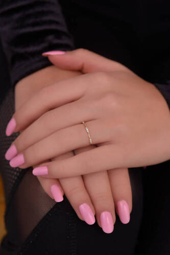 Tria Taşlı Altın Yüzük - 