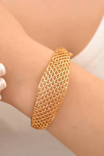 Yaşam Çiçeği Altın Kelepçe - 