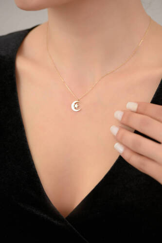 Yeni Ayyıldız Altın Kolye - 